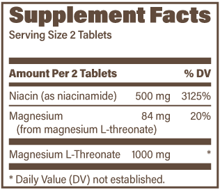Magnesium L-Threonate / Niacinamide (Sustained Release)