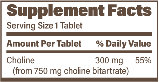 Choline (Sustained Release)